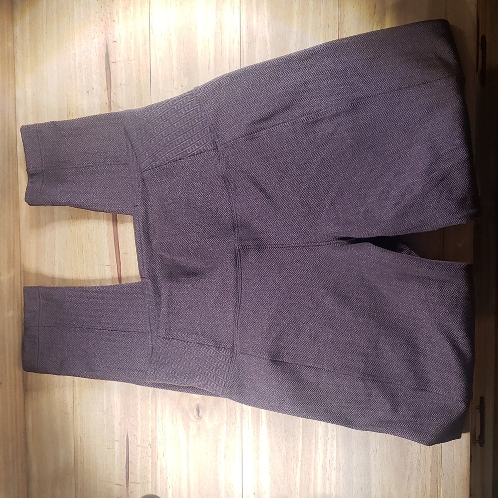 Athleta Dark Brown Delancey Herringbone Tight Leggings Small